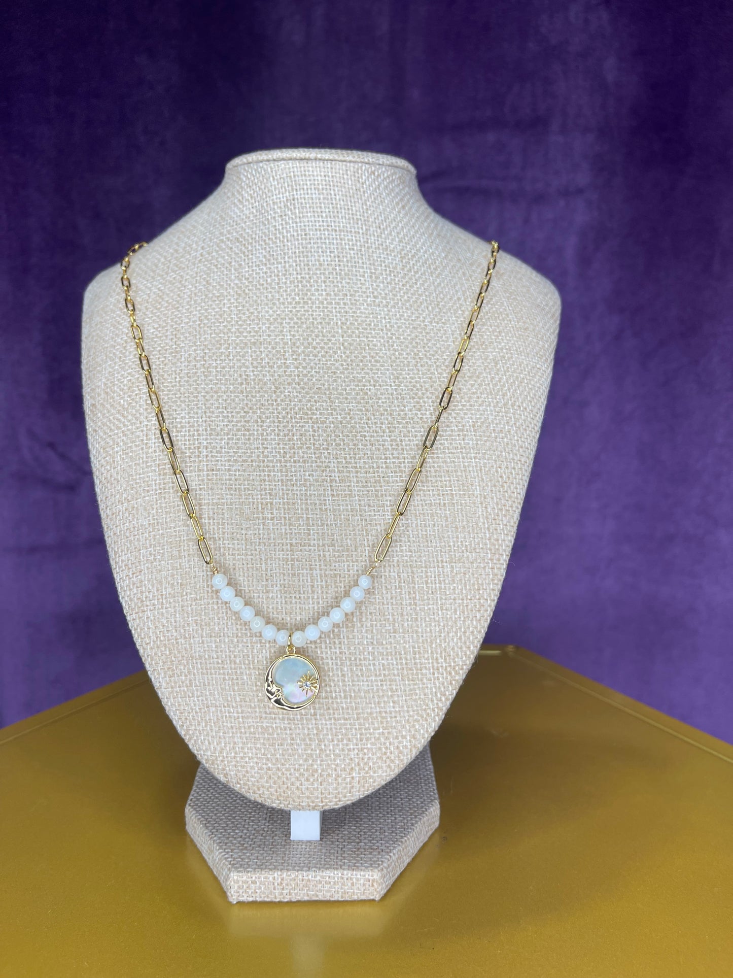 Mother of pearl beads and pendant