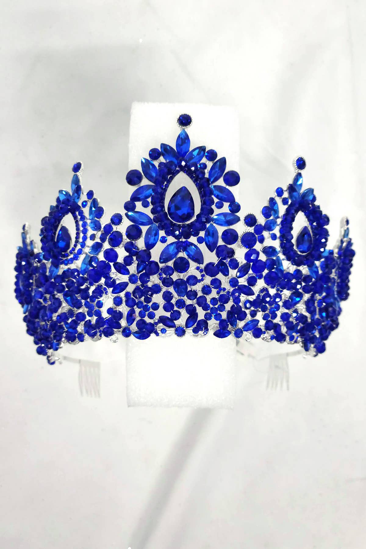 Metal tiara with jewel rhinestones HT962