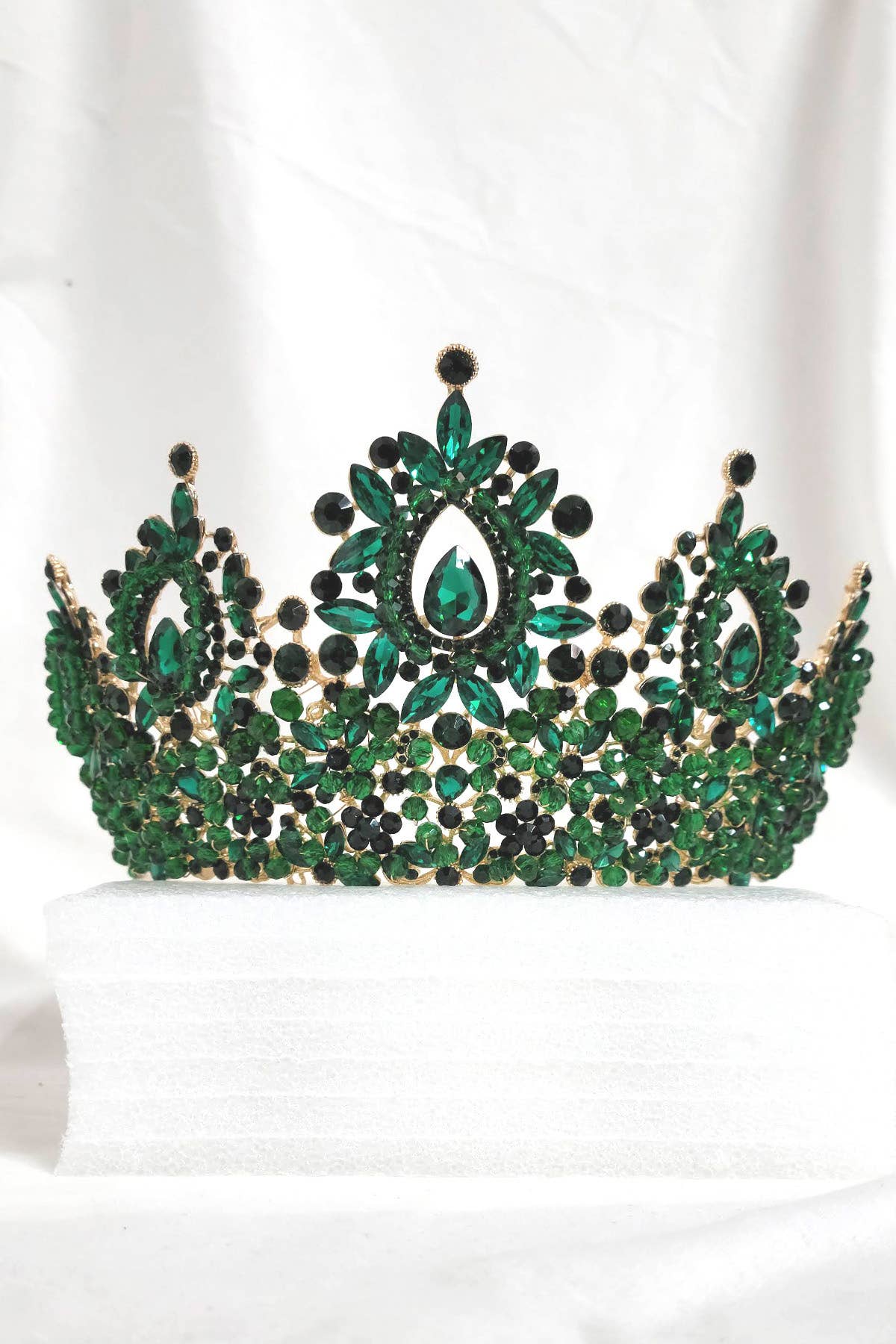 Metal tiara with jewel rhinestones HT962