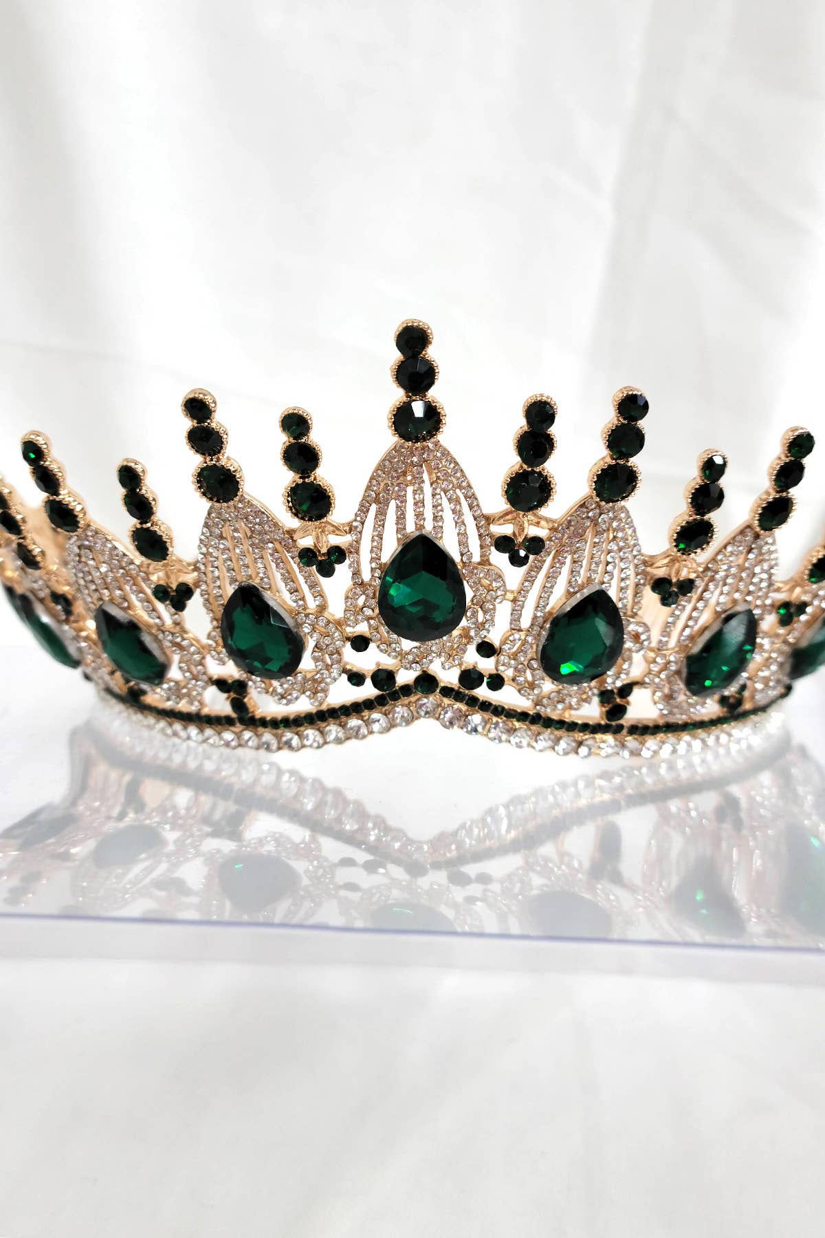 Regal Tiara With Jewels and Gemstones HT951