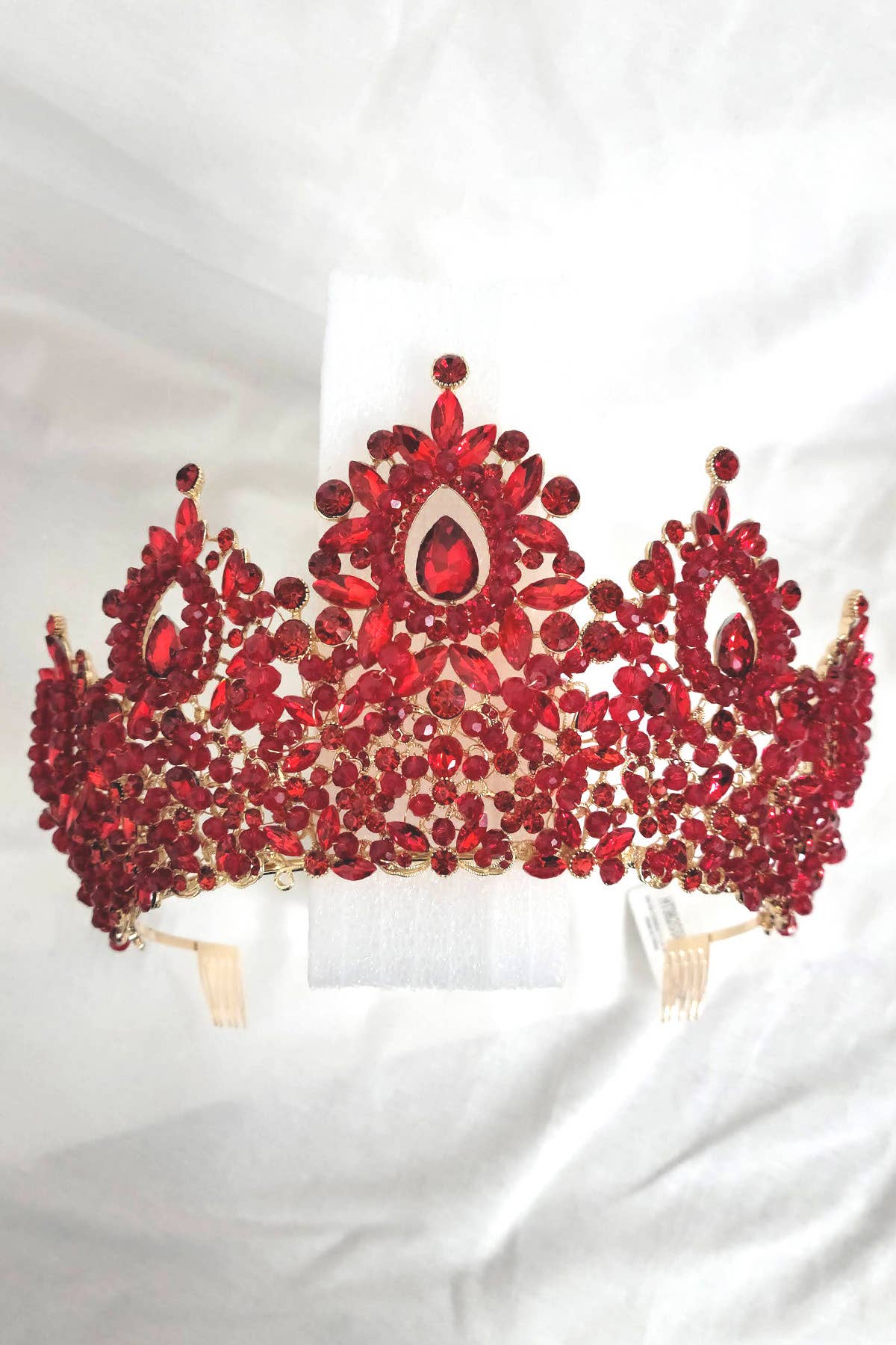 Metal tiara with jewel rhinestones HT962
