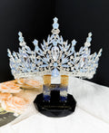 Sky Blue Gemstone Crown - CR155