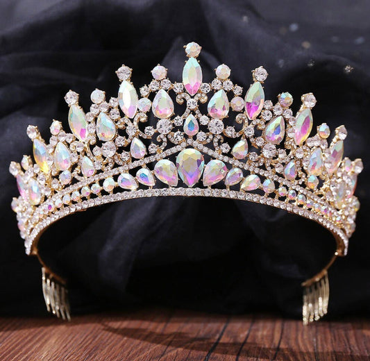 Crystal Tiara Crown Headband Princess Elegant Crown Stunning