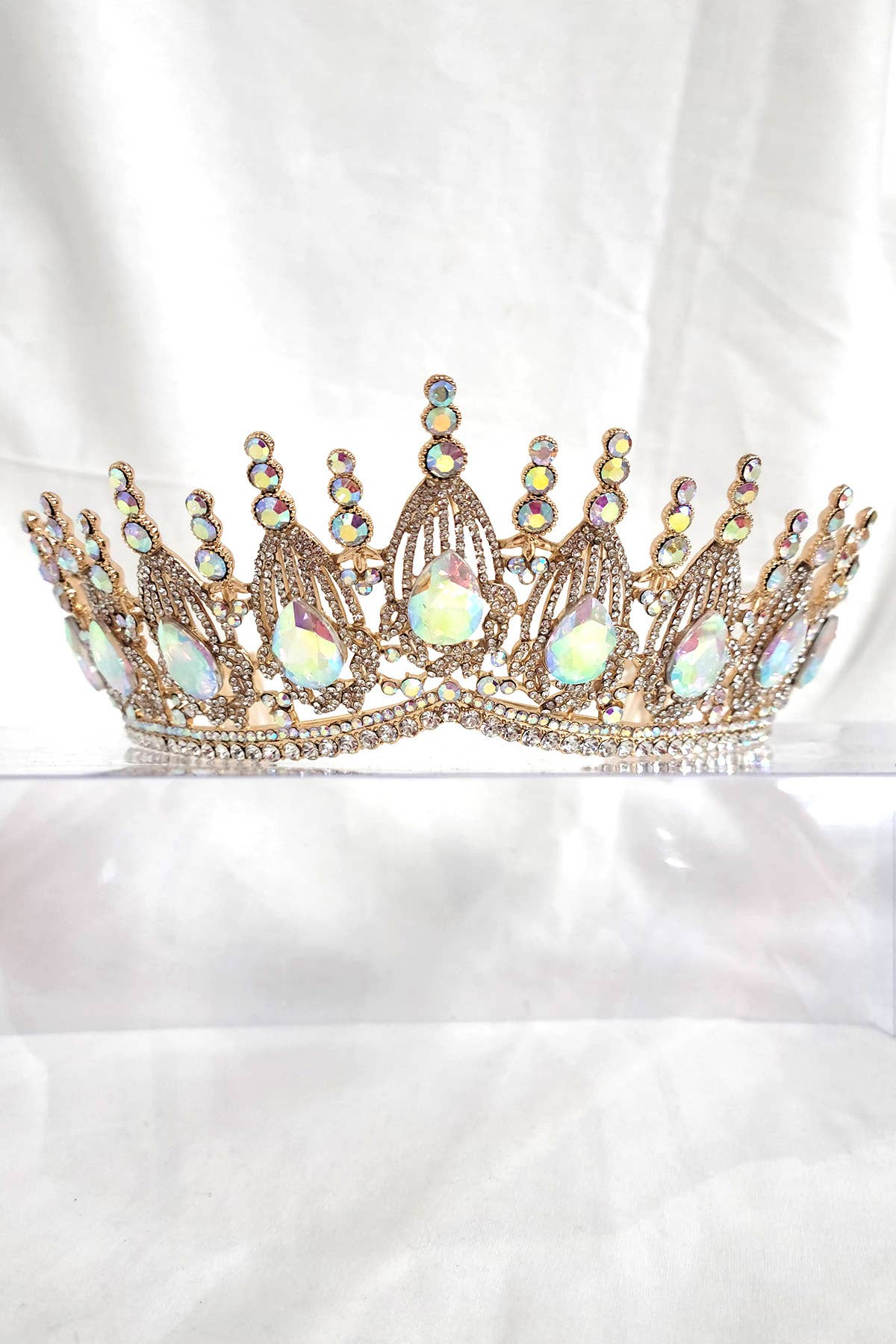Regal Tiara With Jewels and Gemstones - CR139