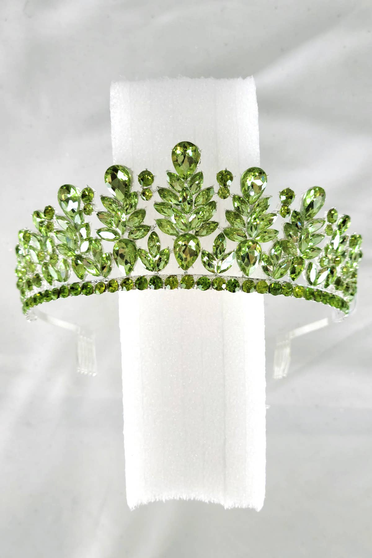CR 163 HT971 Metal tiara with jewel rhinestones Lavender