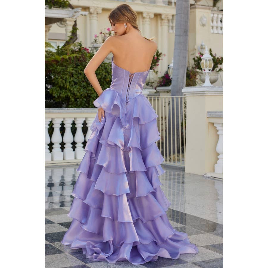 Baby Fox Juliet Gown JT2664S Blue Ruffles