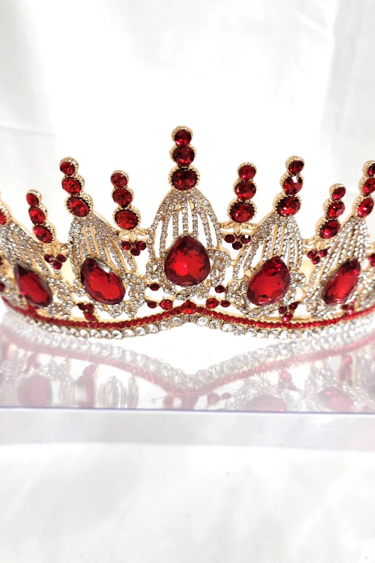 Regal Tiara With Jewels and Gemstones - CR139