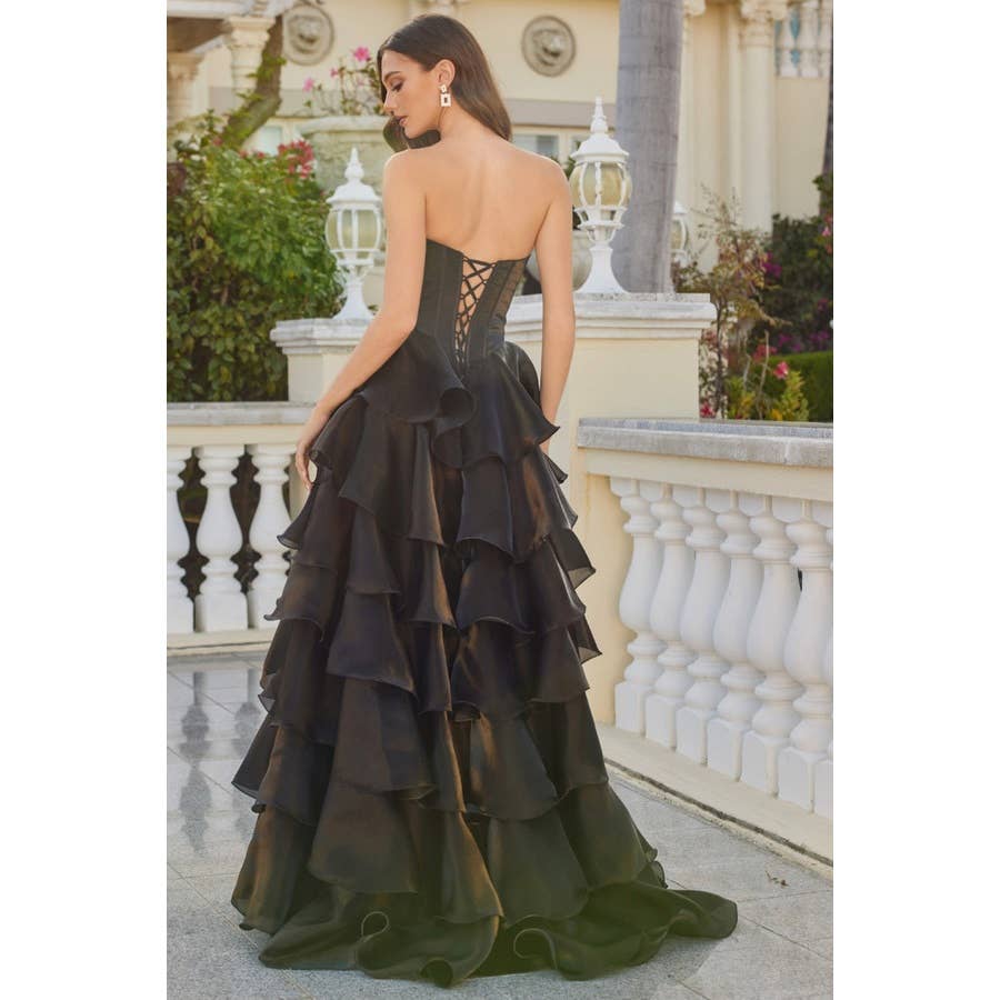 Baby Fox Juliet Gown JT2664S Blue Ruffles