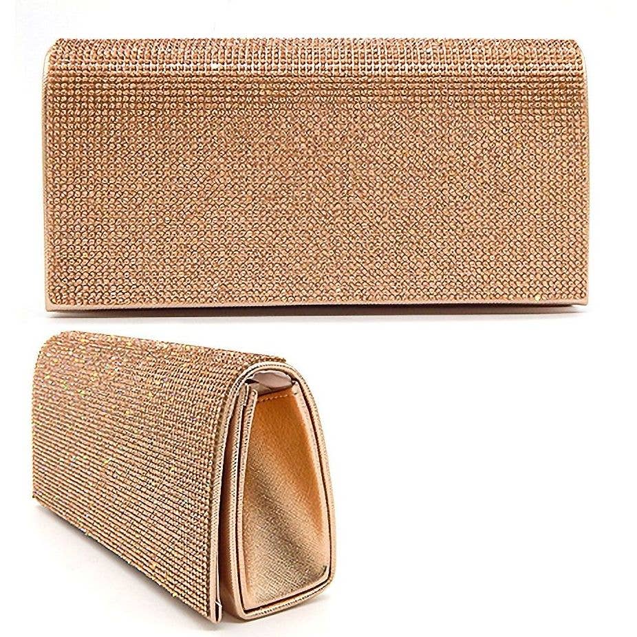 Rhinestone Patch Bling Shiny Evening Bag Clutch