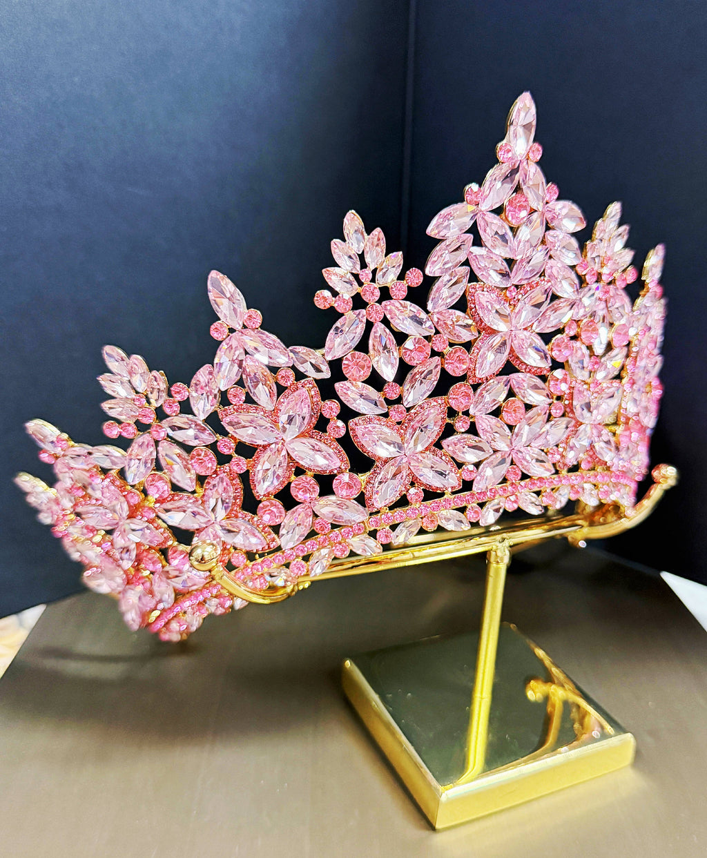 Pink Crystal Crown - CR146