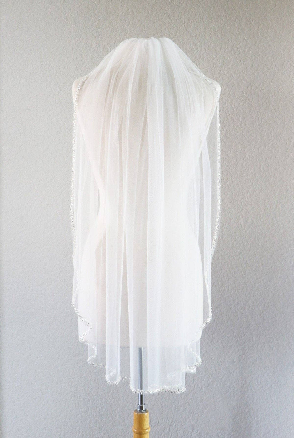 Pearl Beaded Wedding Veil