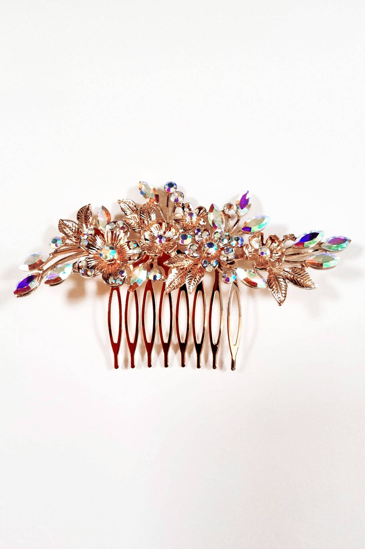 Metal Hair Comb With Jewels HJH0837-