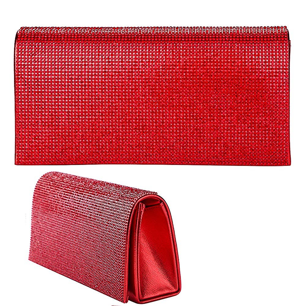 Rhinestone Patch Bling Shiny Evening Bag Clutch