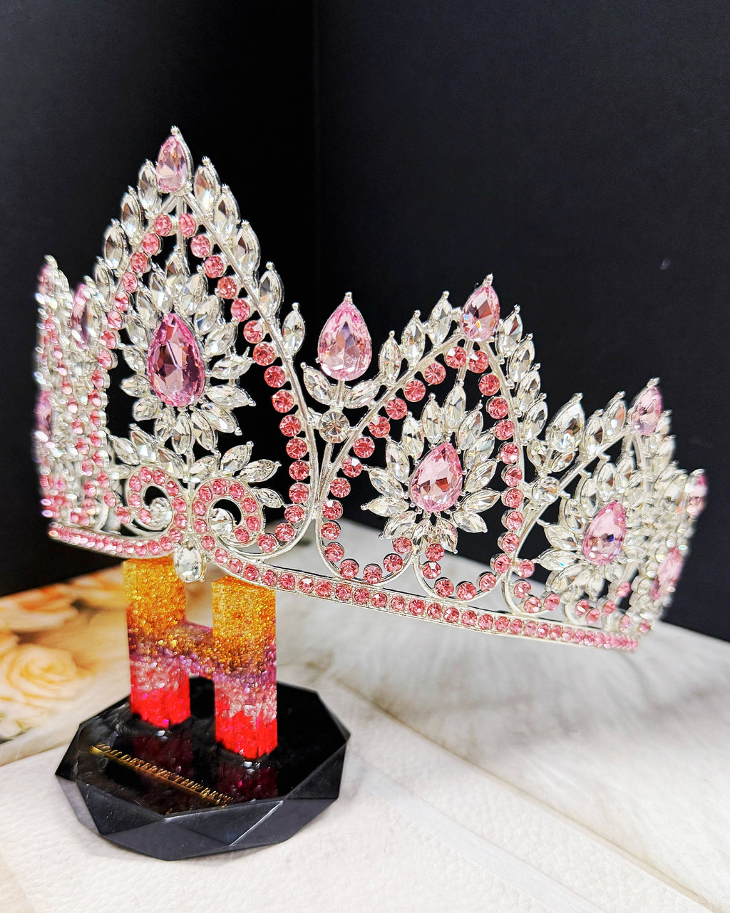 Flower crystal crown - CR149