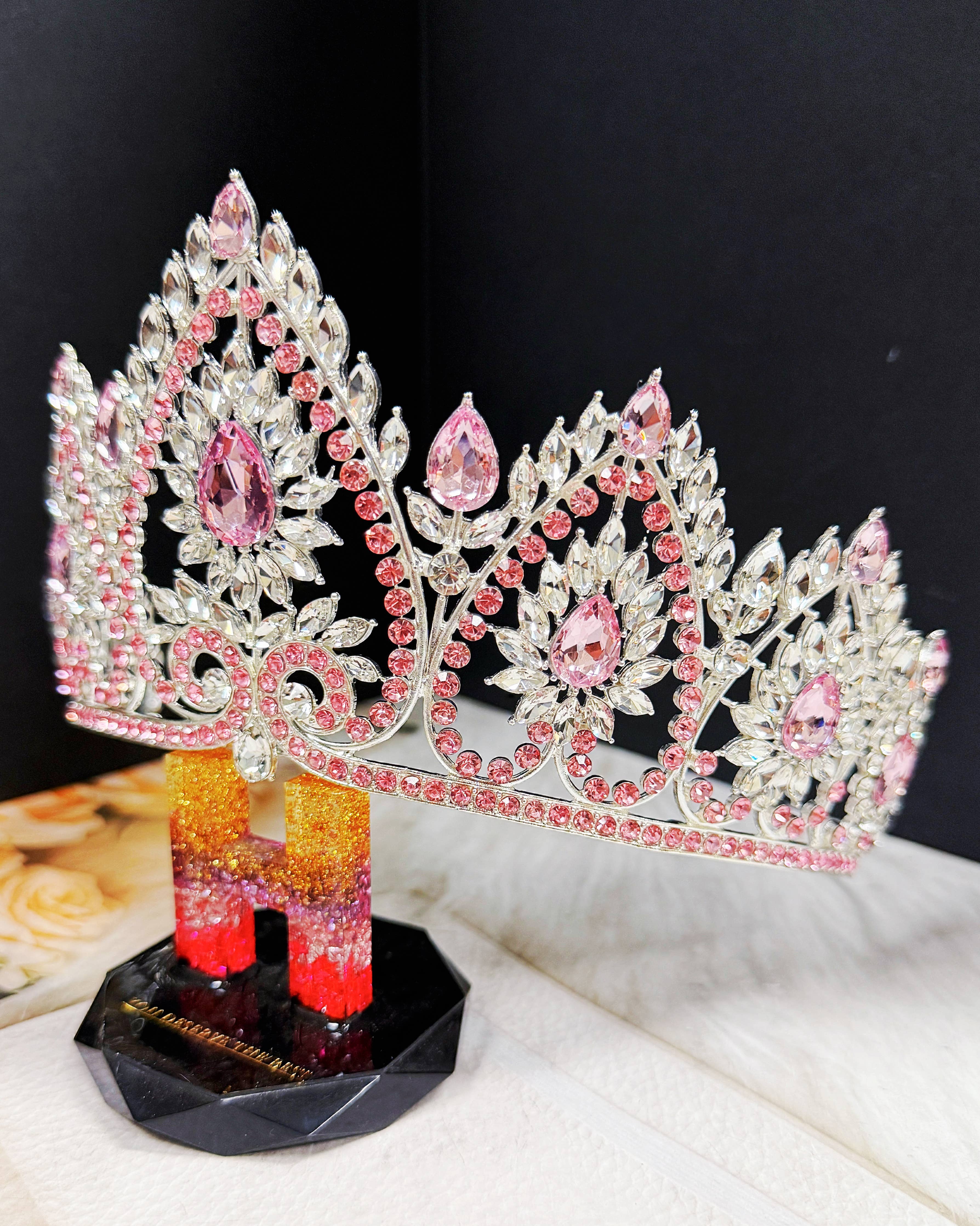 Flower crystal crown - CR149