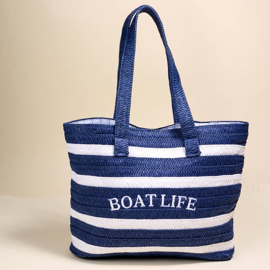 Straw & Sun Tote–Boat Life
