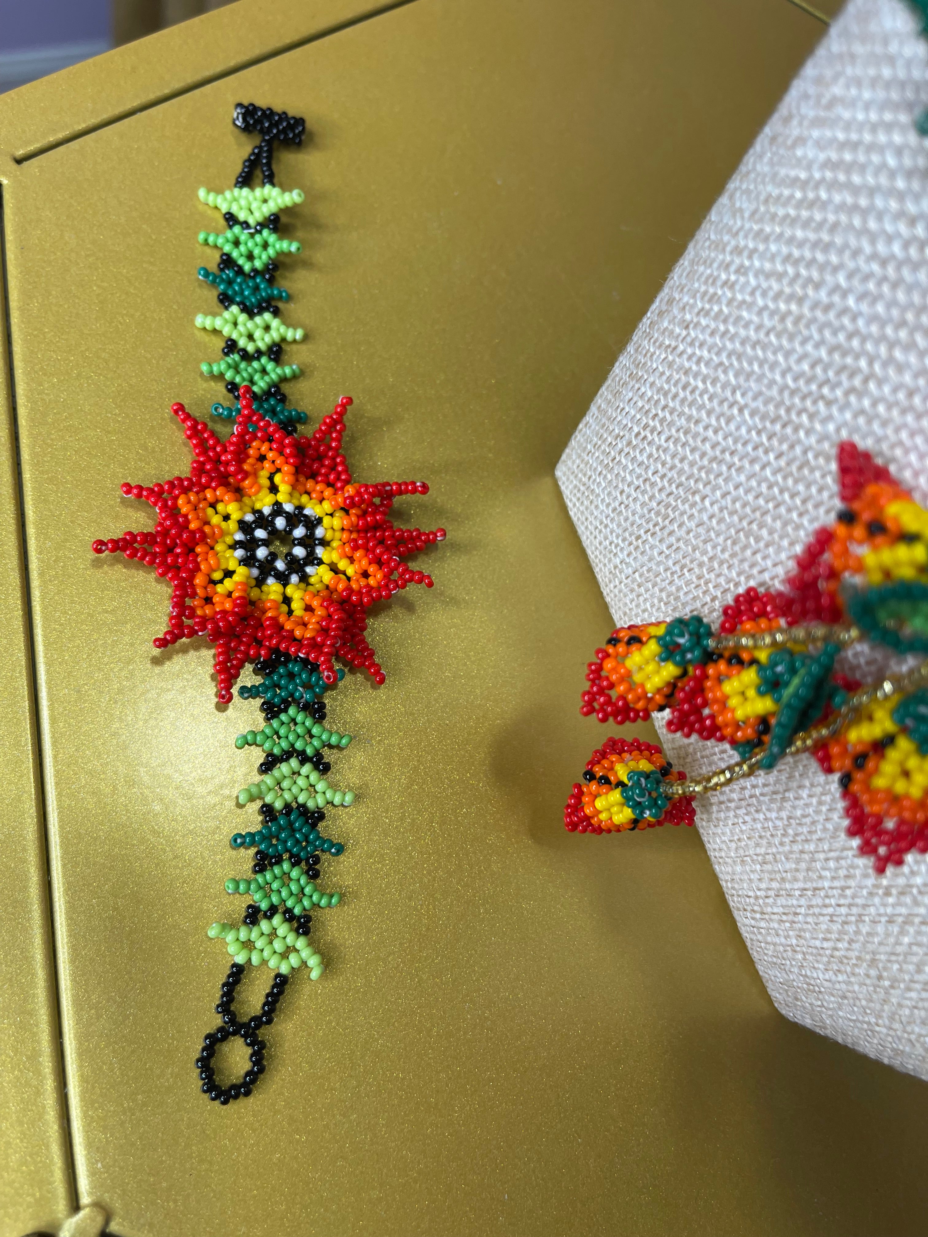 Seed bead Sunflower set