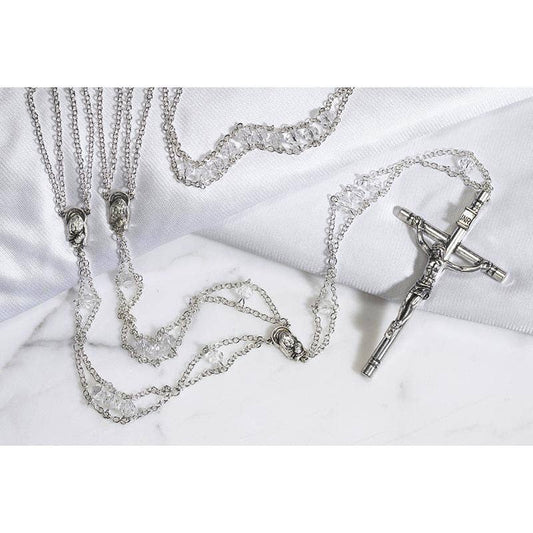 Ladder Lasso Rosary-Austrian Crystals