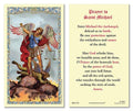 St Michael Prayer Card