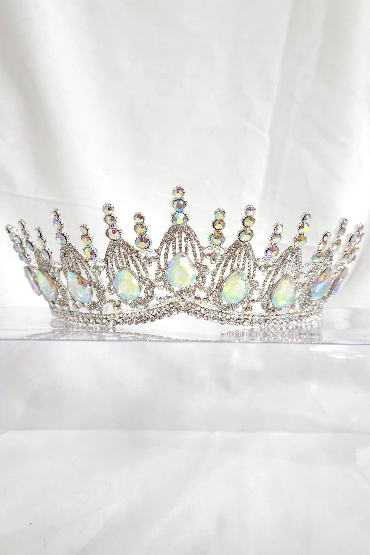 Regal Tiara With Jewels and Gemstones - CR139