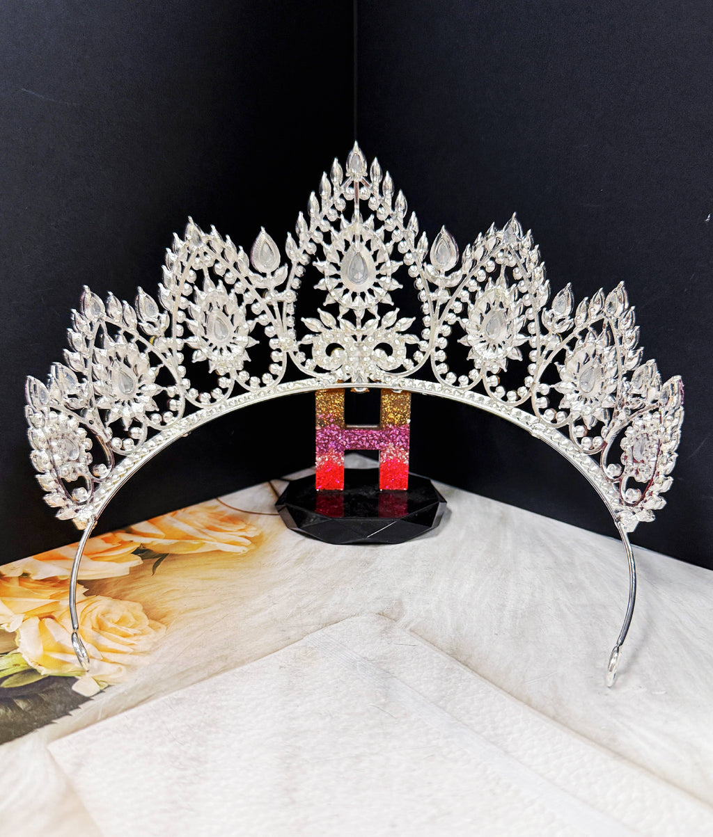 Flower crystal crown - CR149