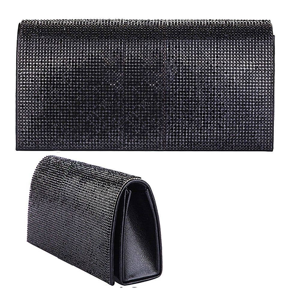 Rhinestone Patch Bling Shiny Evening Bag Clutch