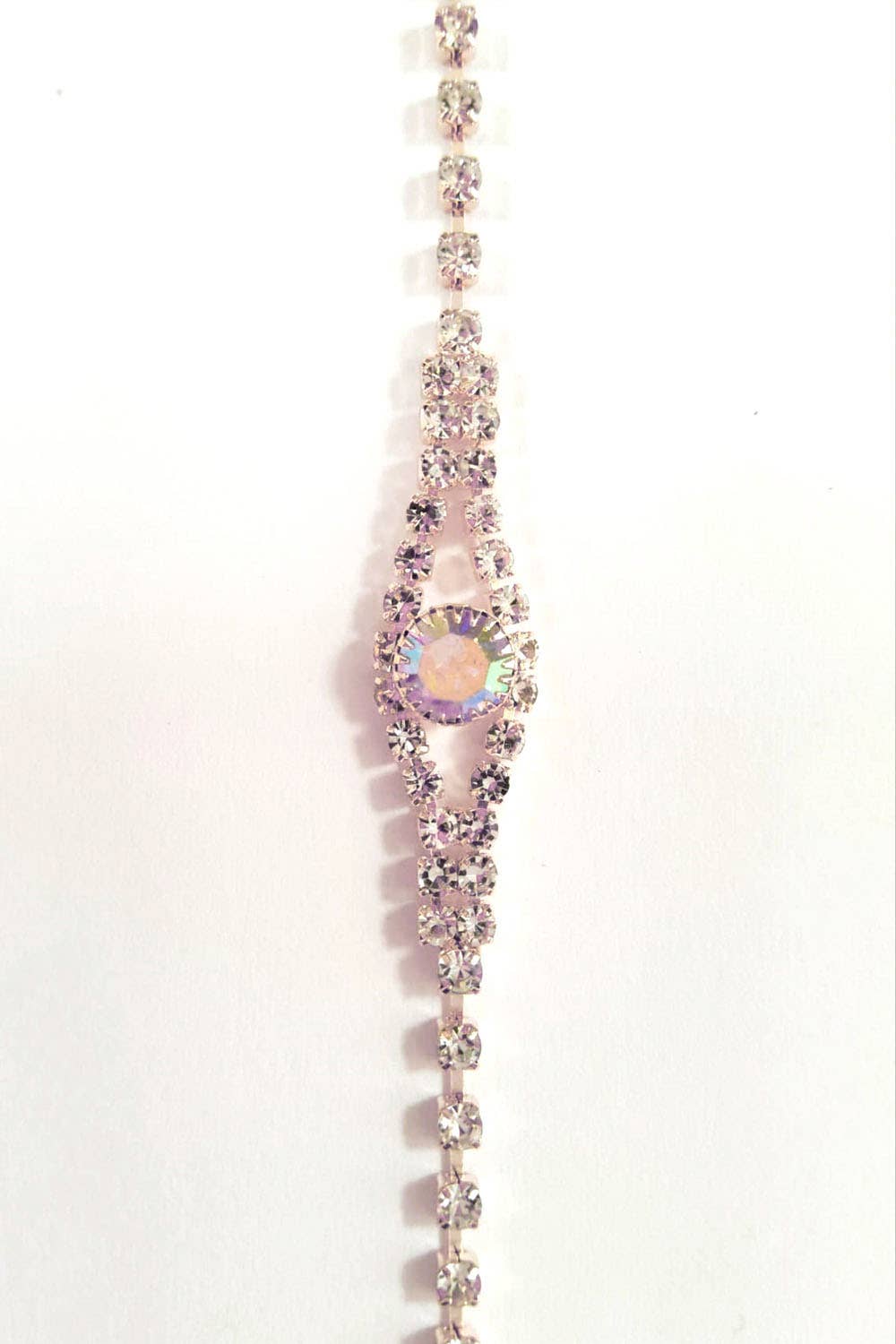 Metal Necklace, Earring, & Bracelet Set with Jewels JR3174-