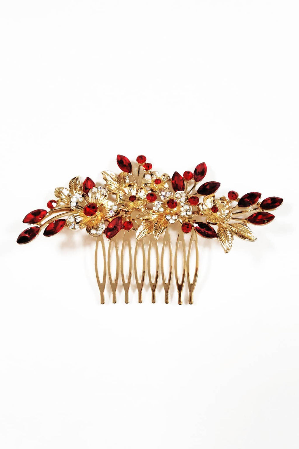 Metal Hair Comb With Jewels HJH0837-