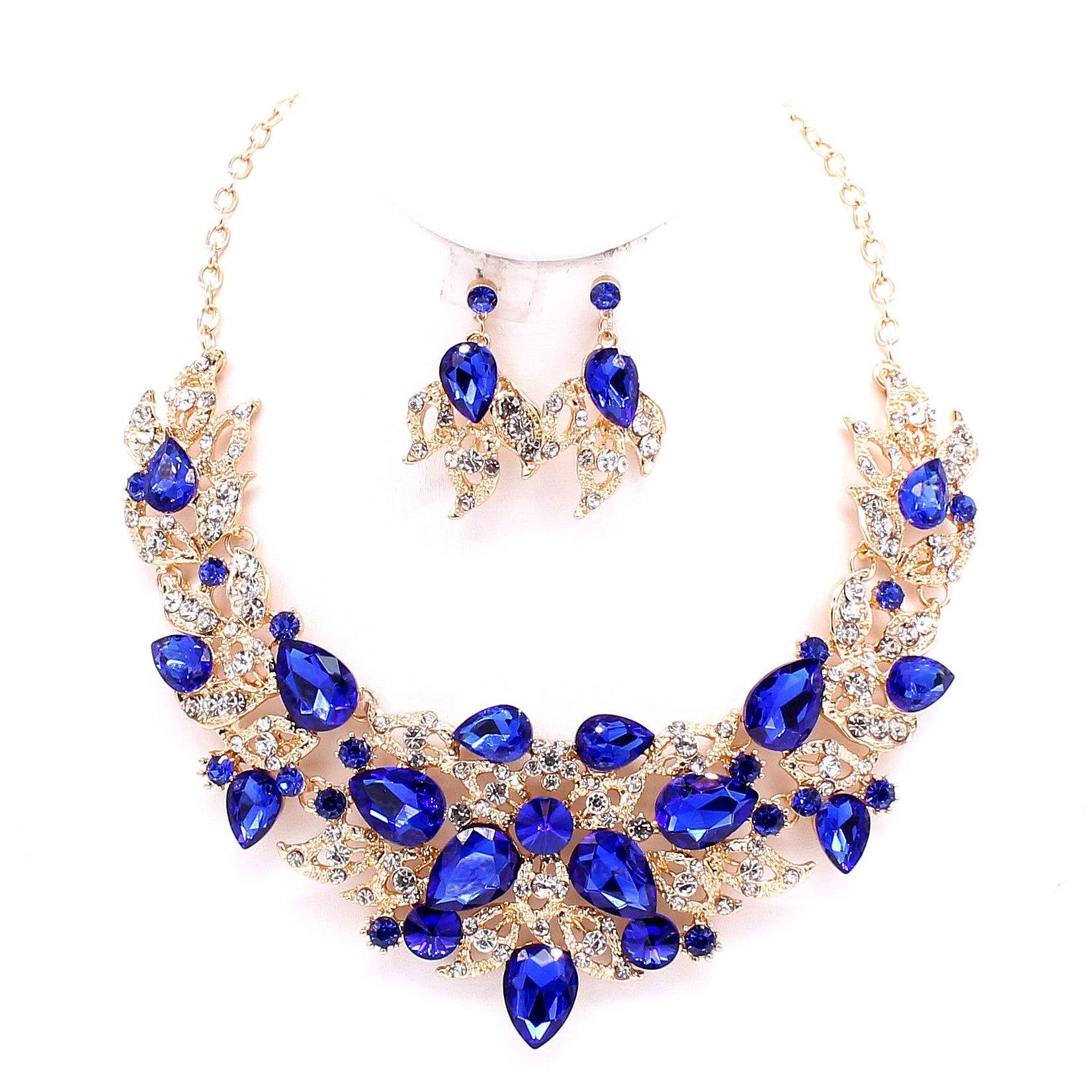 Flower theme Casting Chunky necklace Set B