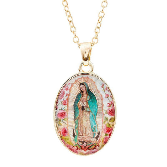 Our Lady Guadalupe Gold Necklace