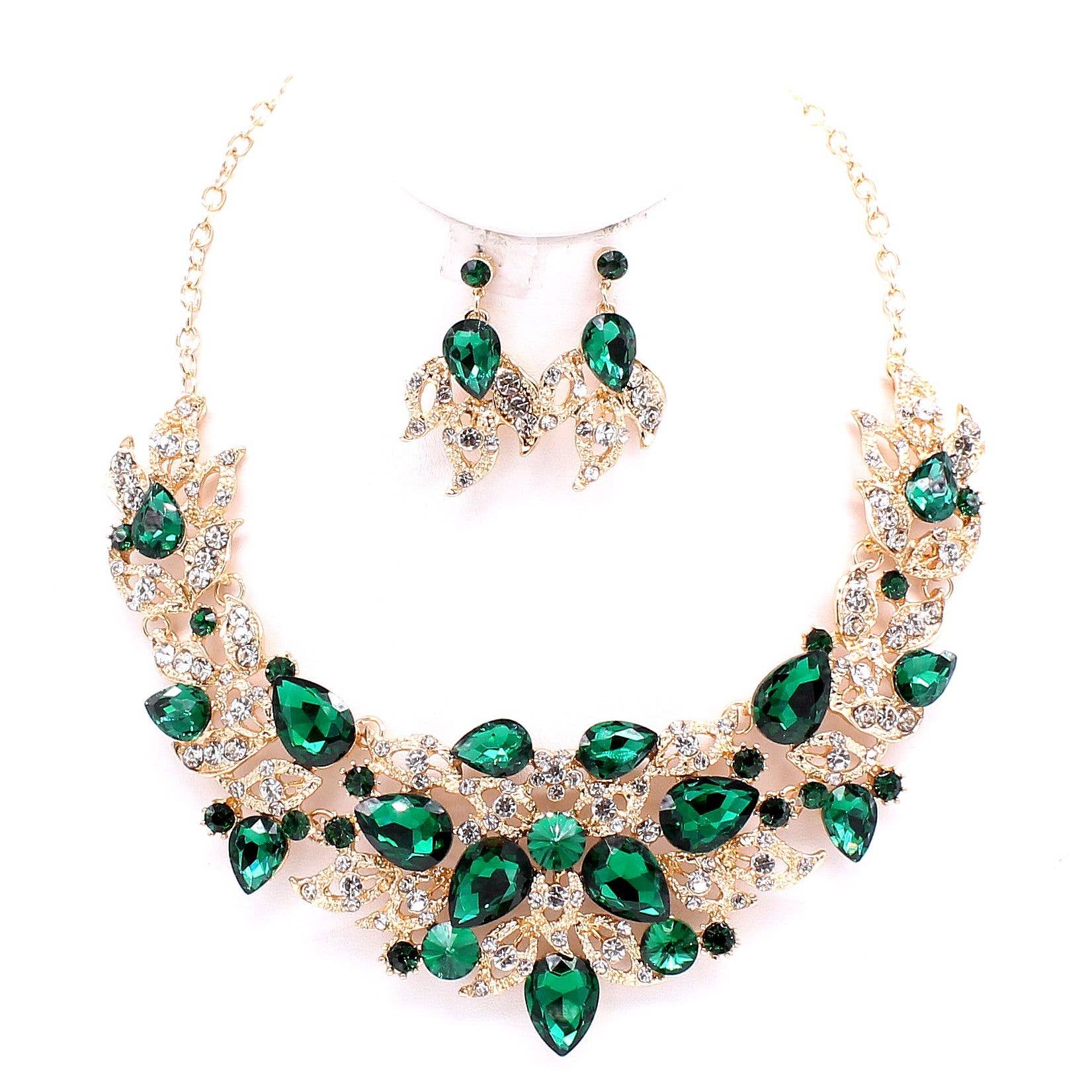 Flower theme Casting Chunky necklace Set B