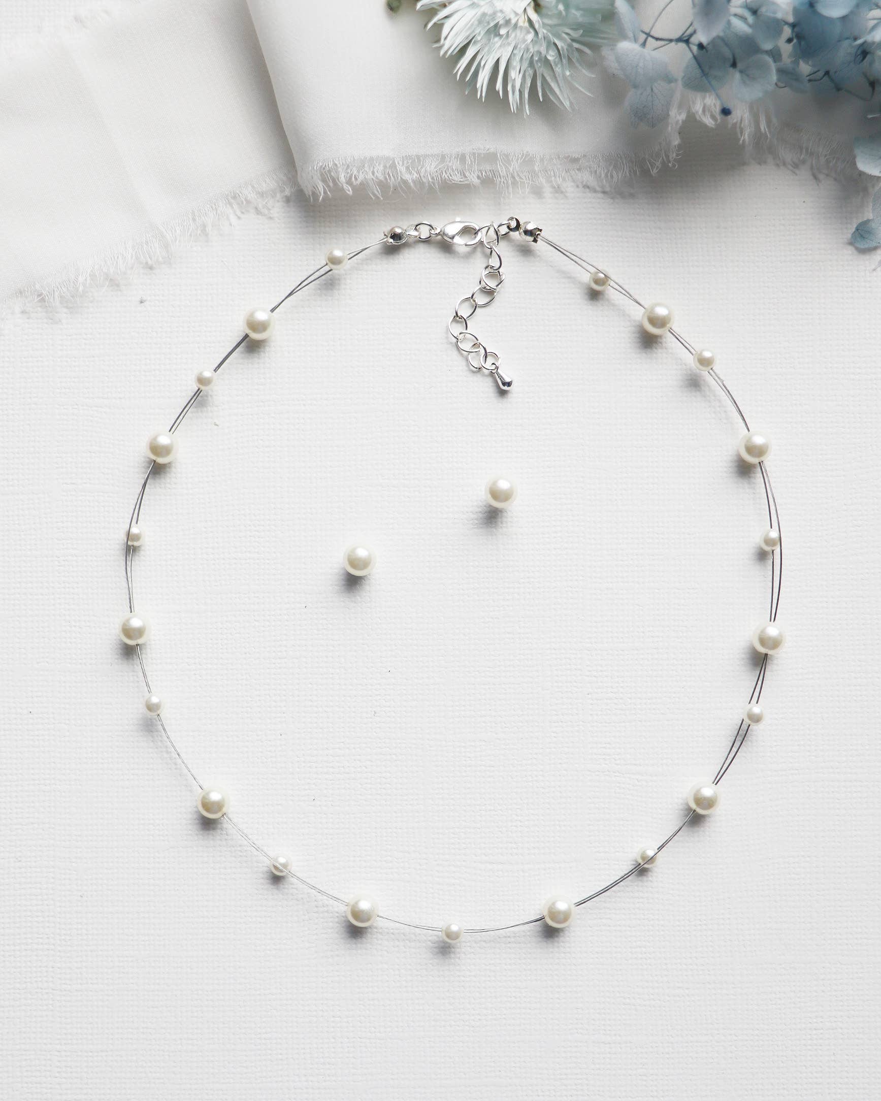 Mackenzie Flower Girl Pearl Jewelry Set