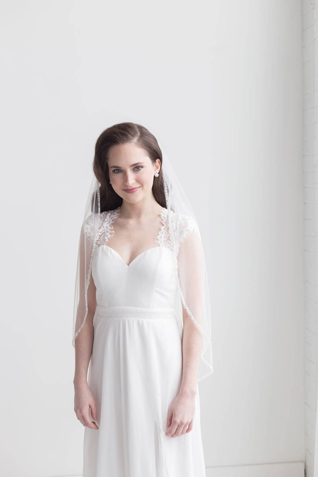 Pearl Beaded Wedding Veil