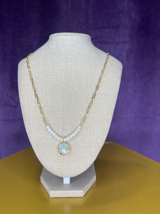 Mother of pearl beads and pendant