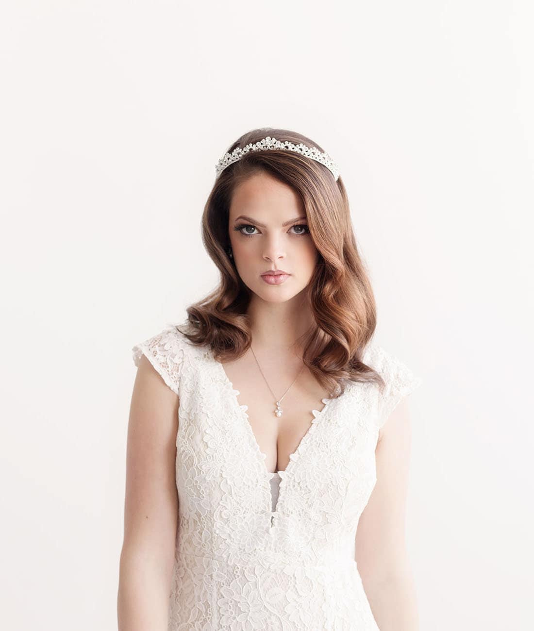 Kylar Crystal Wedding Tiara - CR134