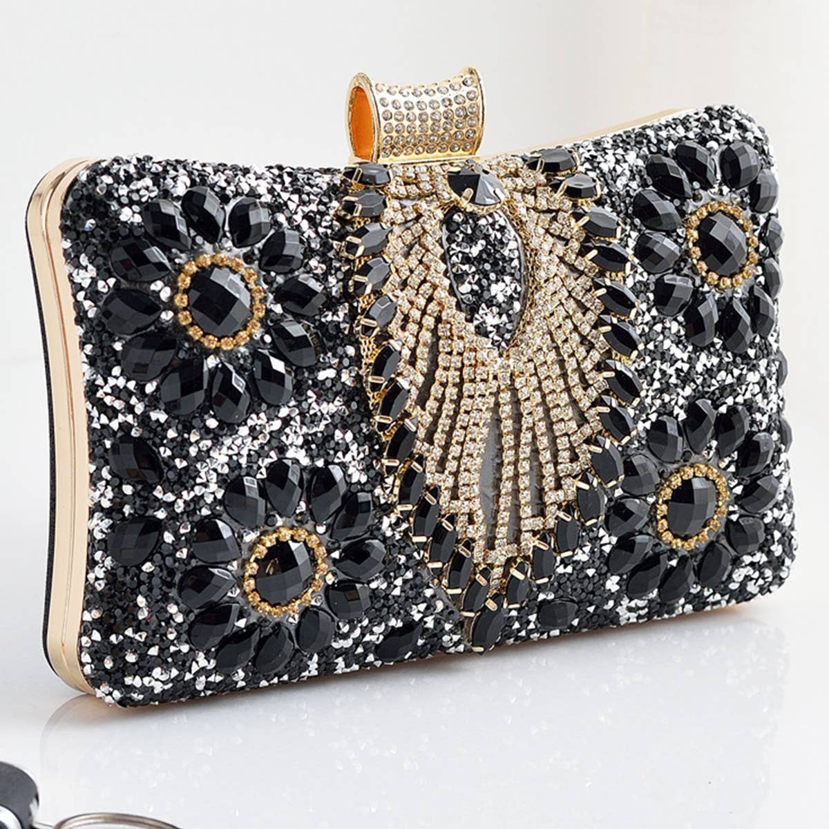 WOMEN DINNER CHAIN ONE-SHOULDER DIAMOND BAG_CWAB0597