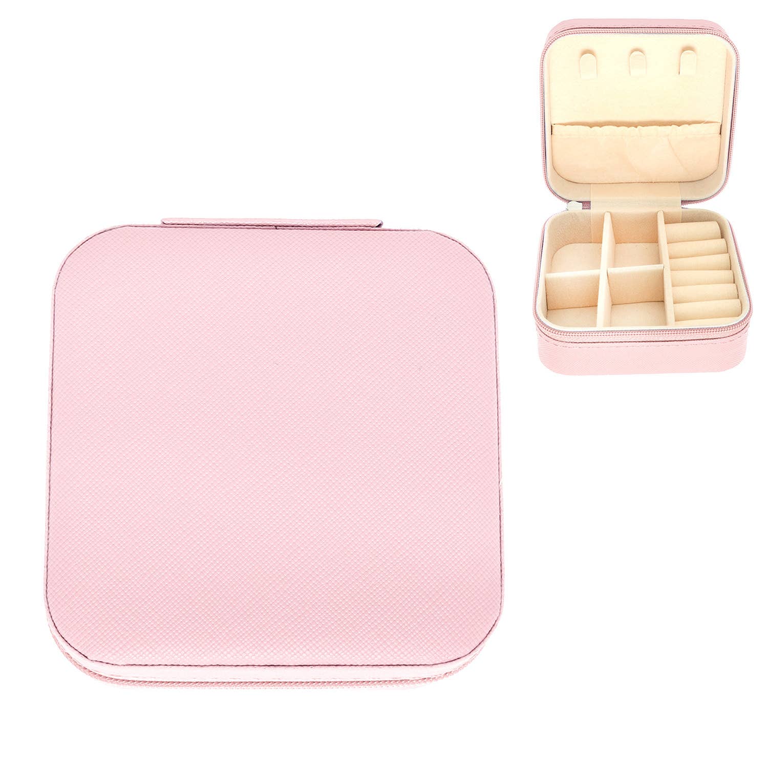 Monochromatic Pu Leather Jewelry Box