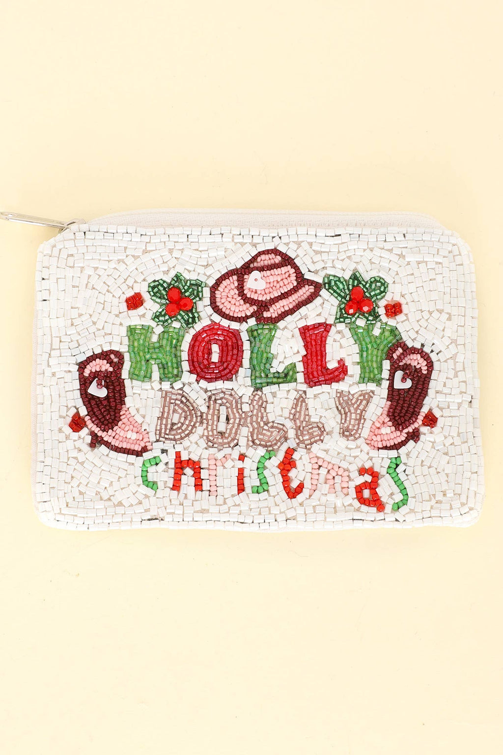 Christmas Western Themed Embroidered Coin Bag