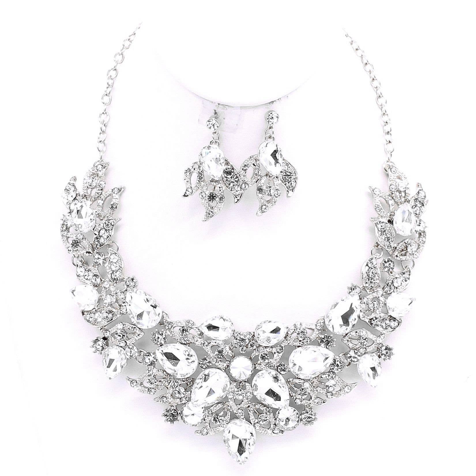 Flower theme Casting Chunky necklace Set B