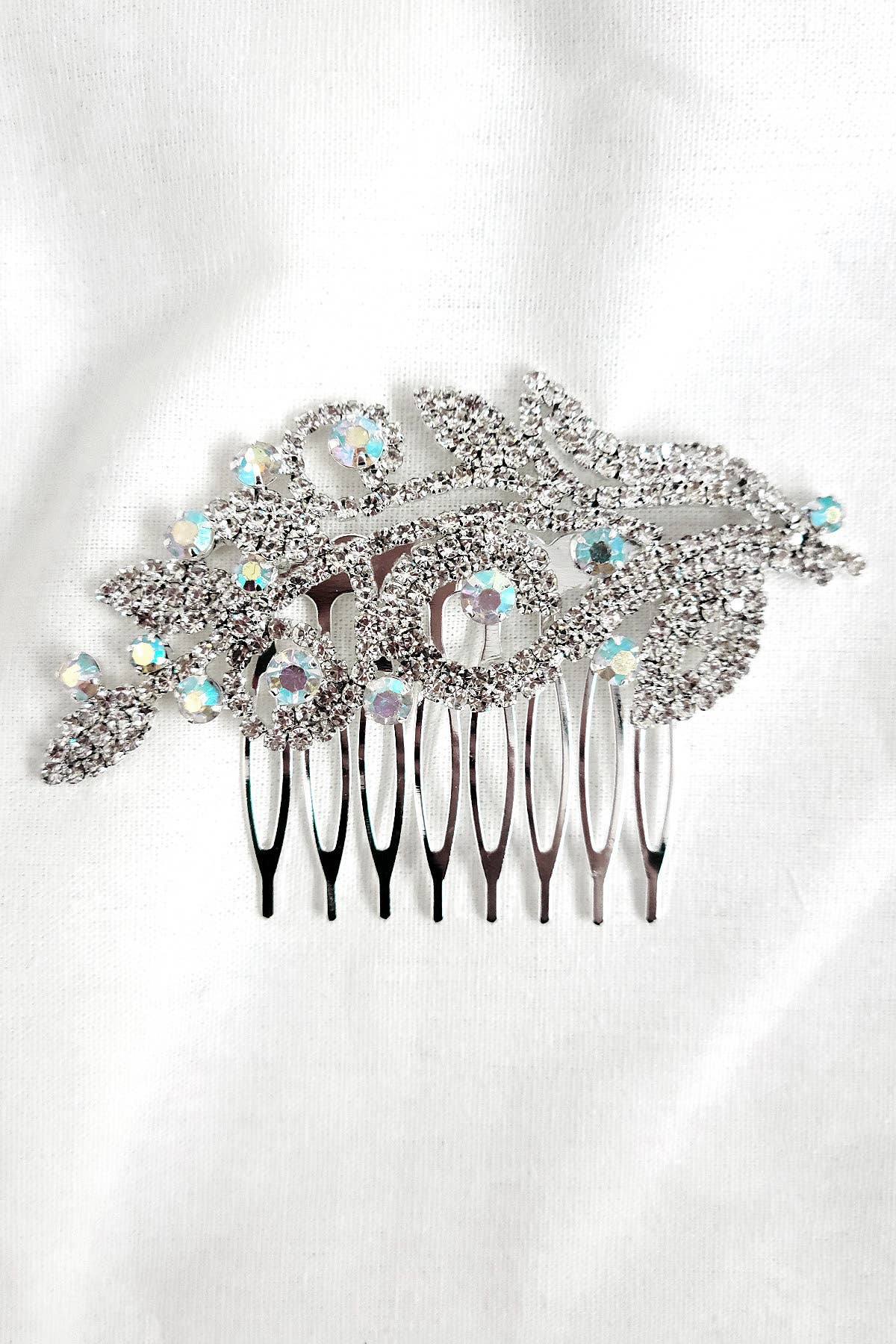 Metal Hair Comb With Jewels HJH0856