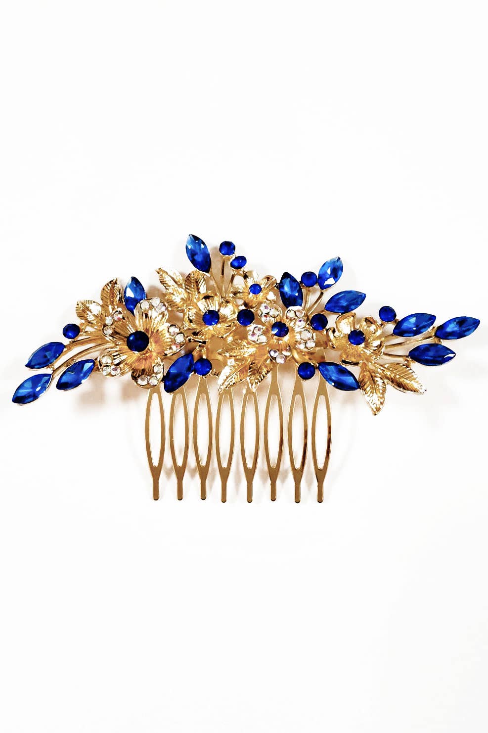 Metal Hair Comb With Jewels HJH0837-