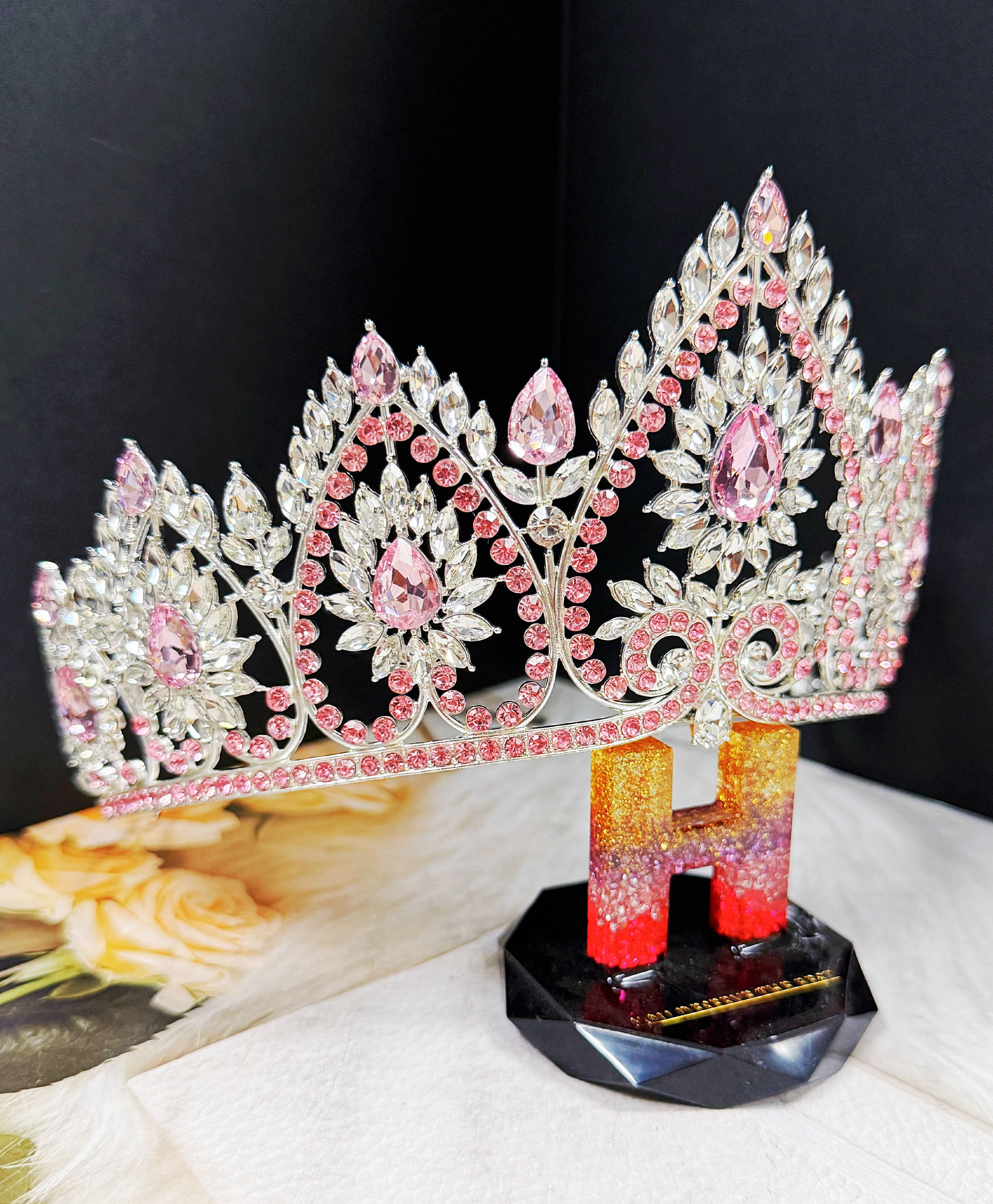 Flower crystal crown - CR149