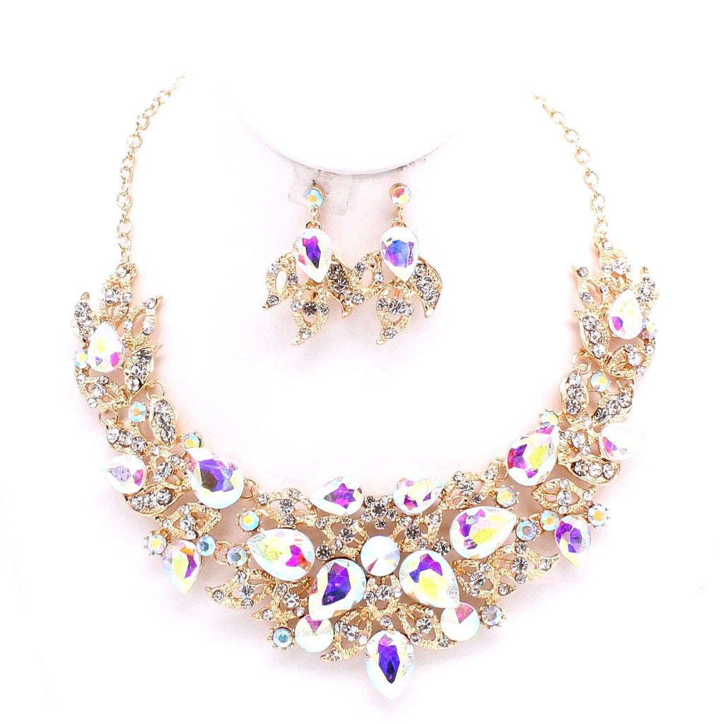 Flower theme Casting Chunky necklace Set B