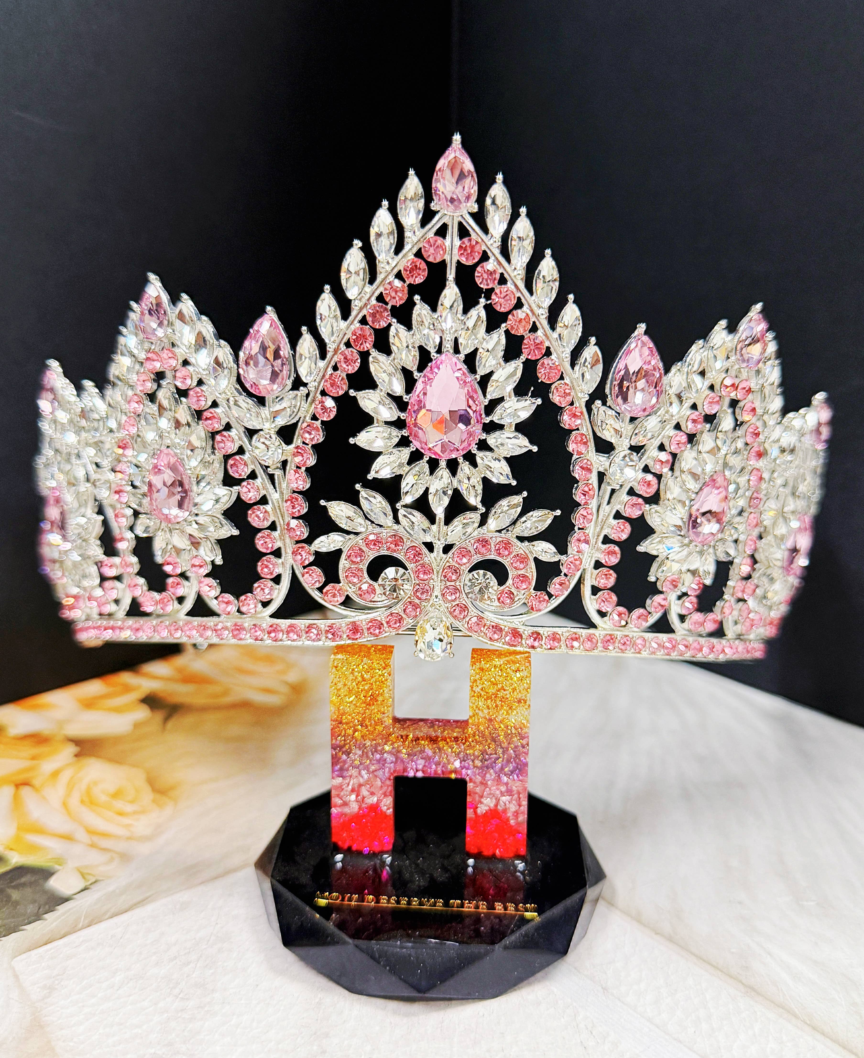 Flower crystal crown - CR149