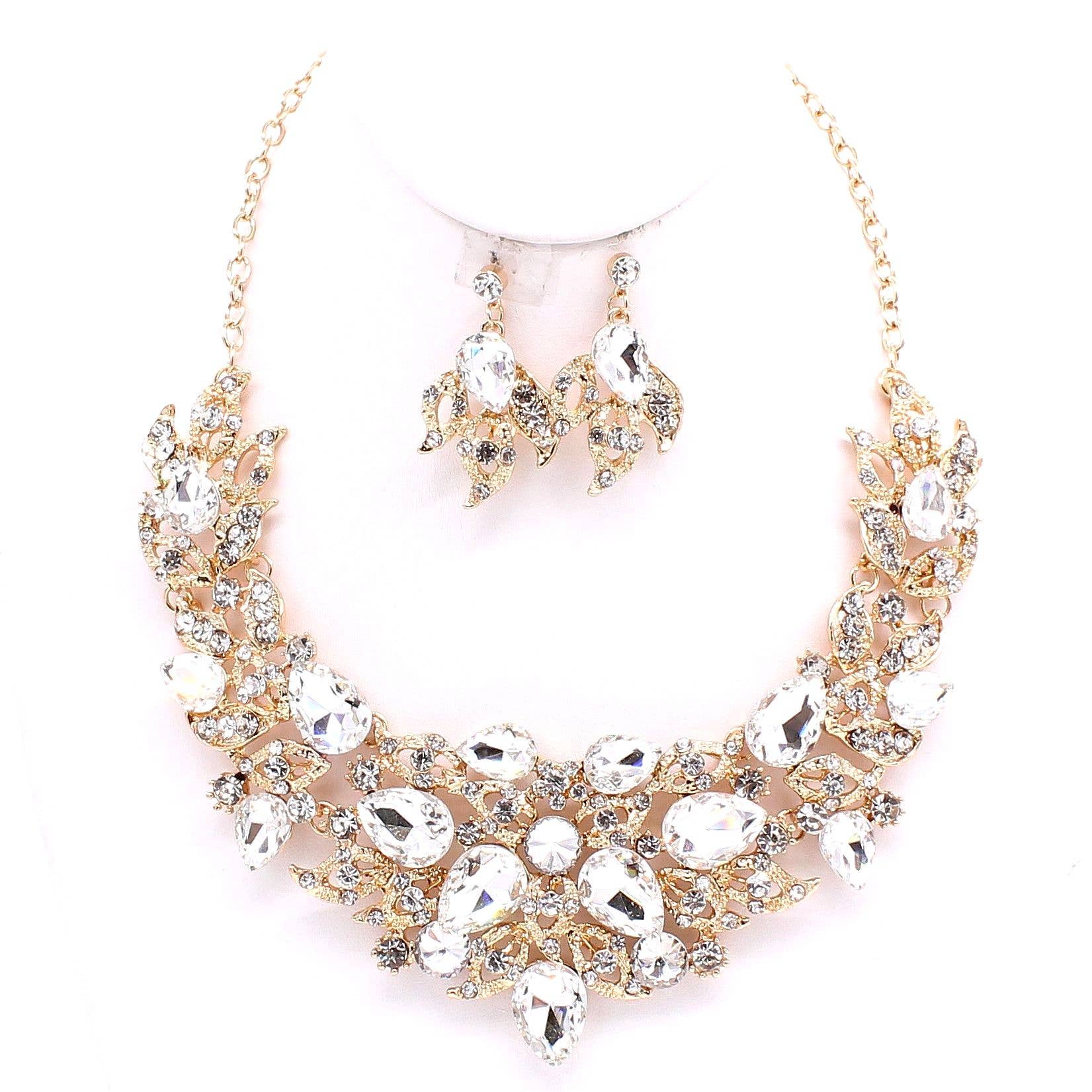 Flower theme Casting Chunky necklace Set B