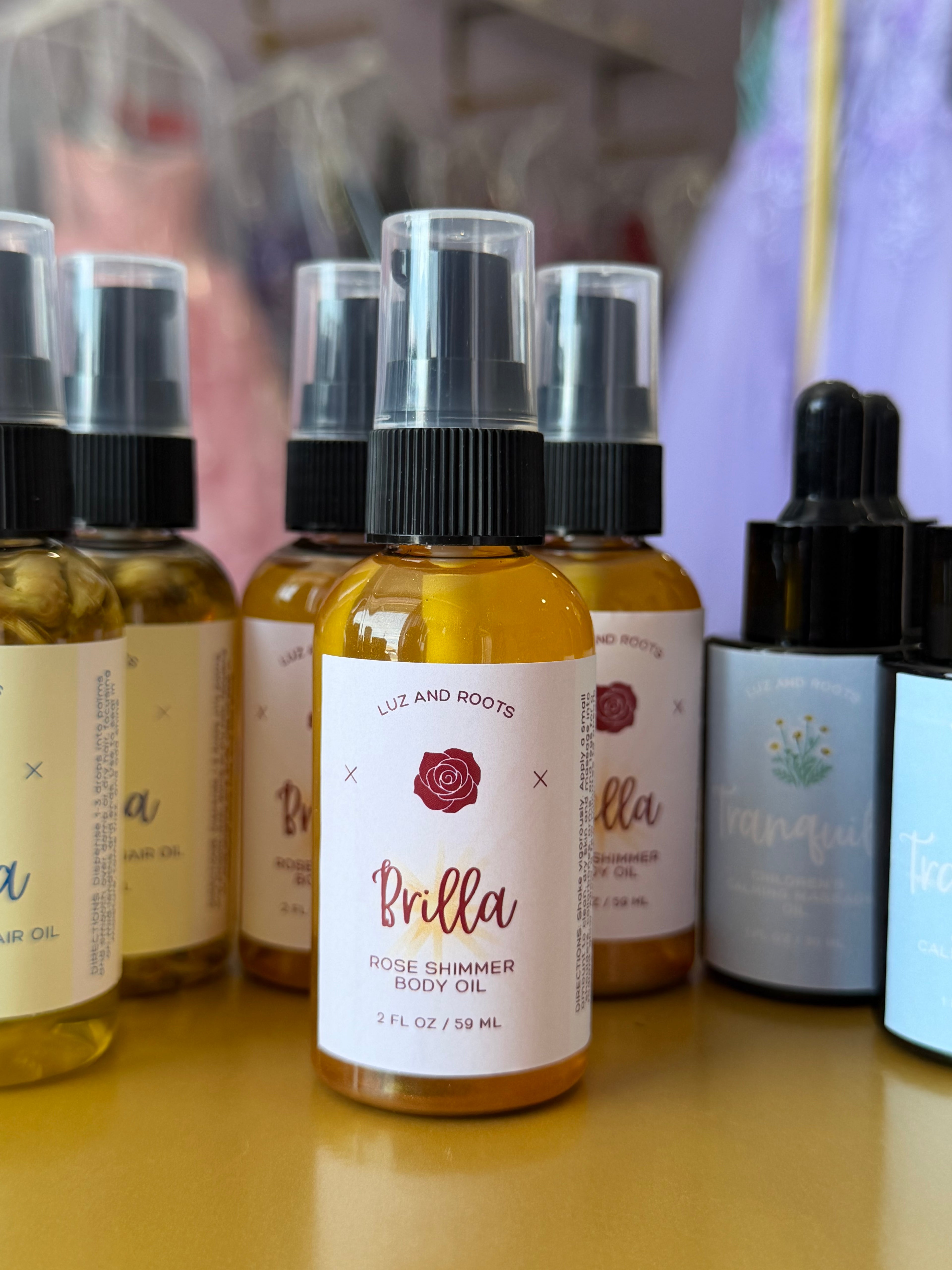 Brilla Rose Shimmer Body Oil
