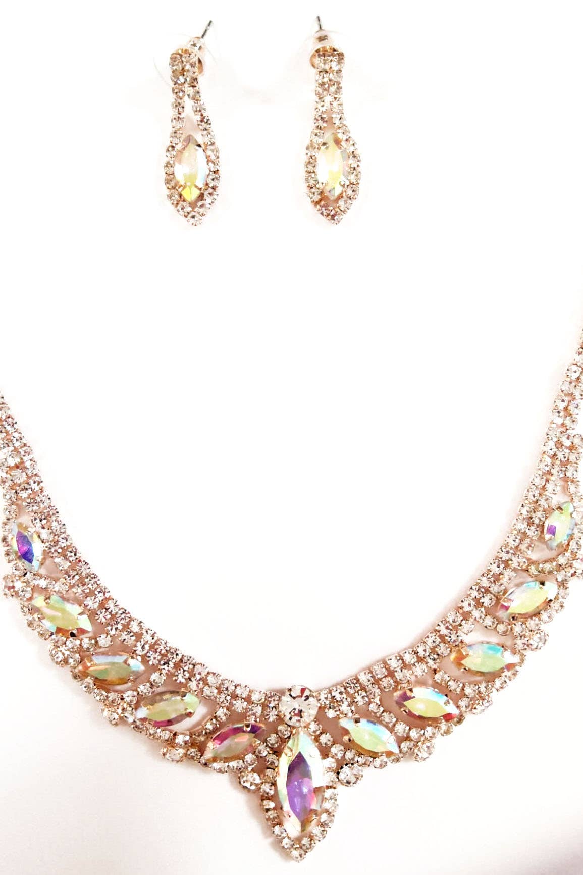 Metal jewelry Set With Necklace and Earrings JR3237