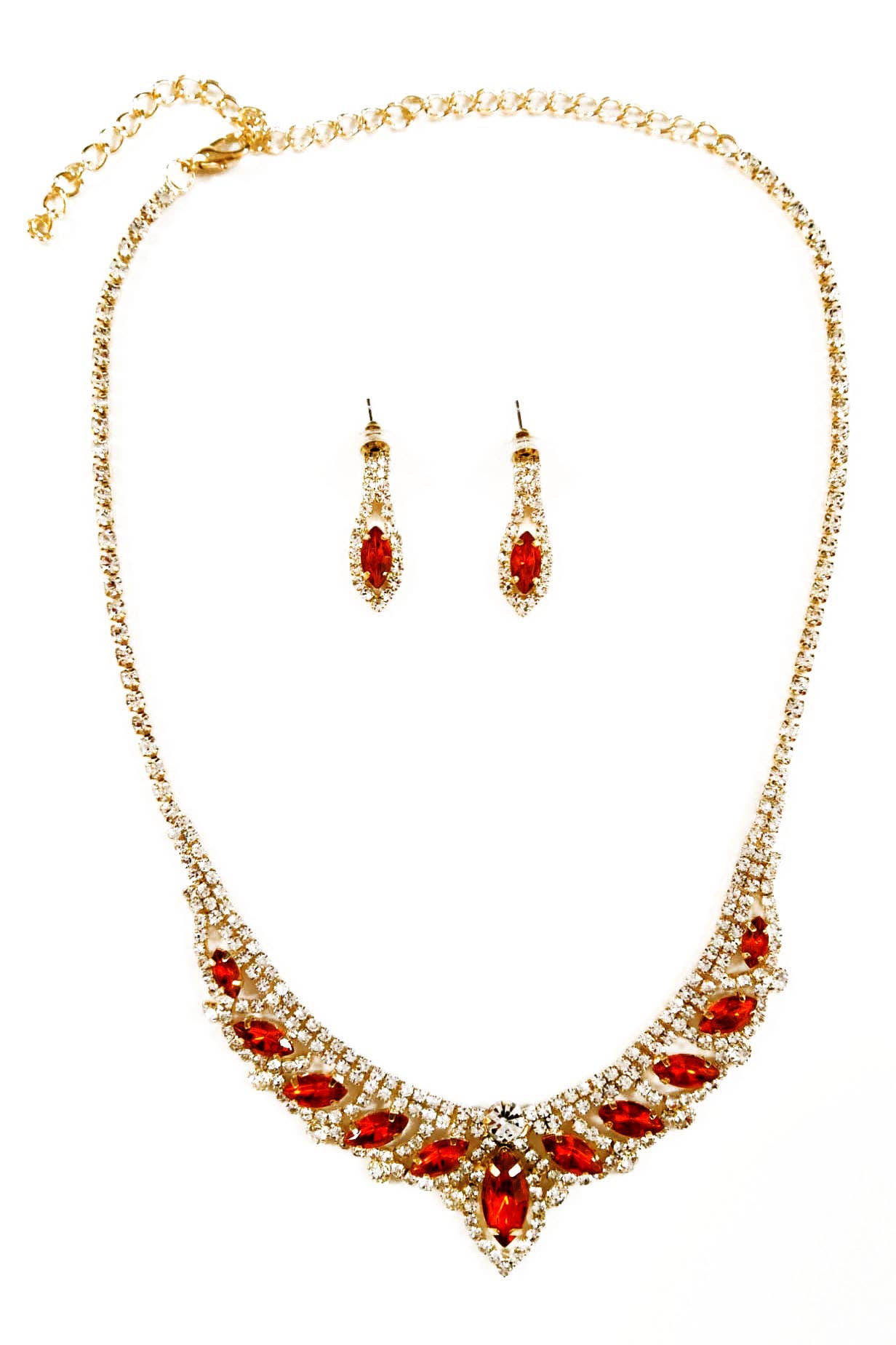 Metal jewelry Set With Necklace and Earrings JR3237