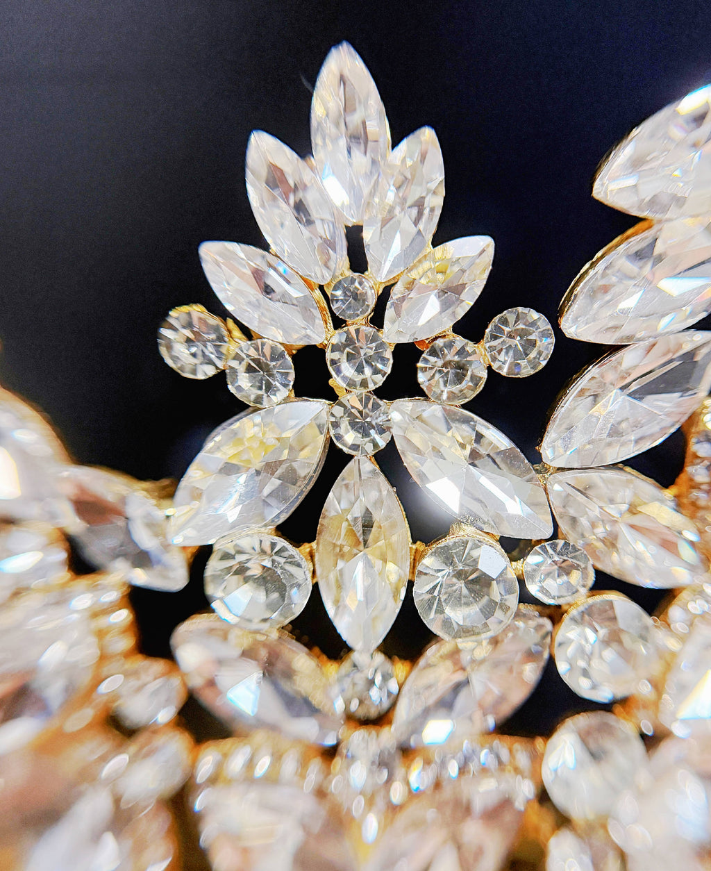 Clear/Gold Crystal Crown - CR147