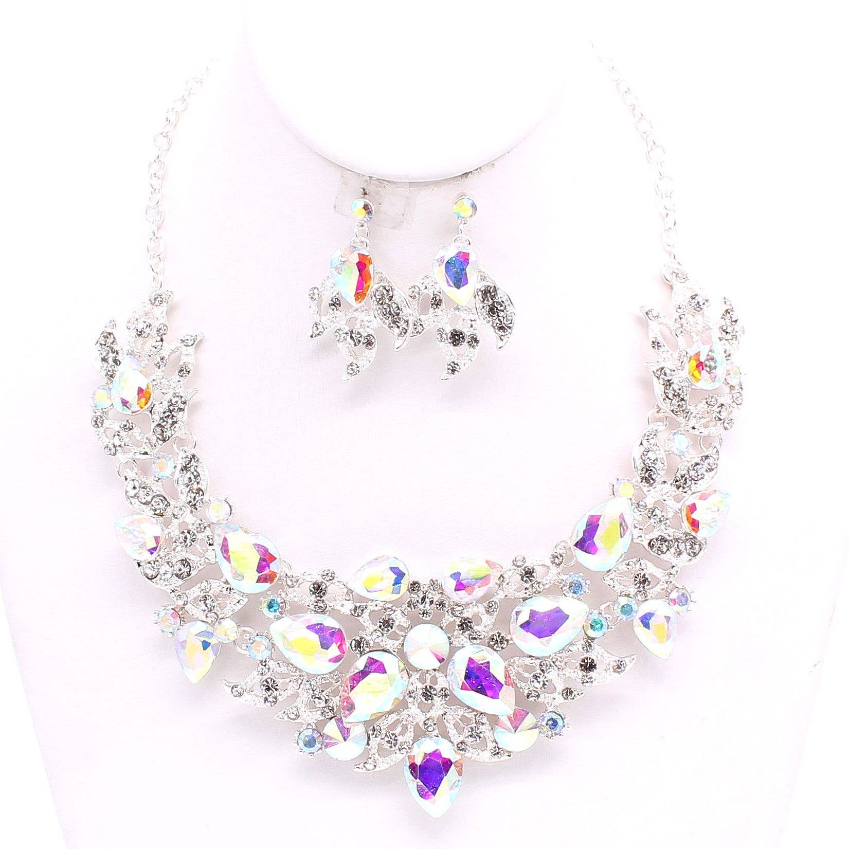 Flower theme Casting Chunky necklace Set B